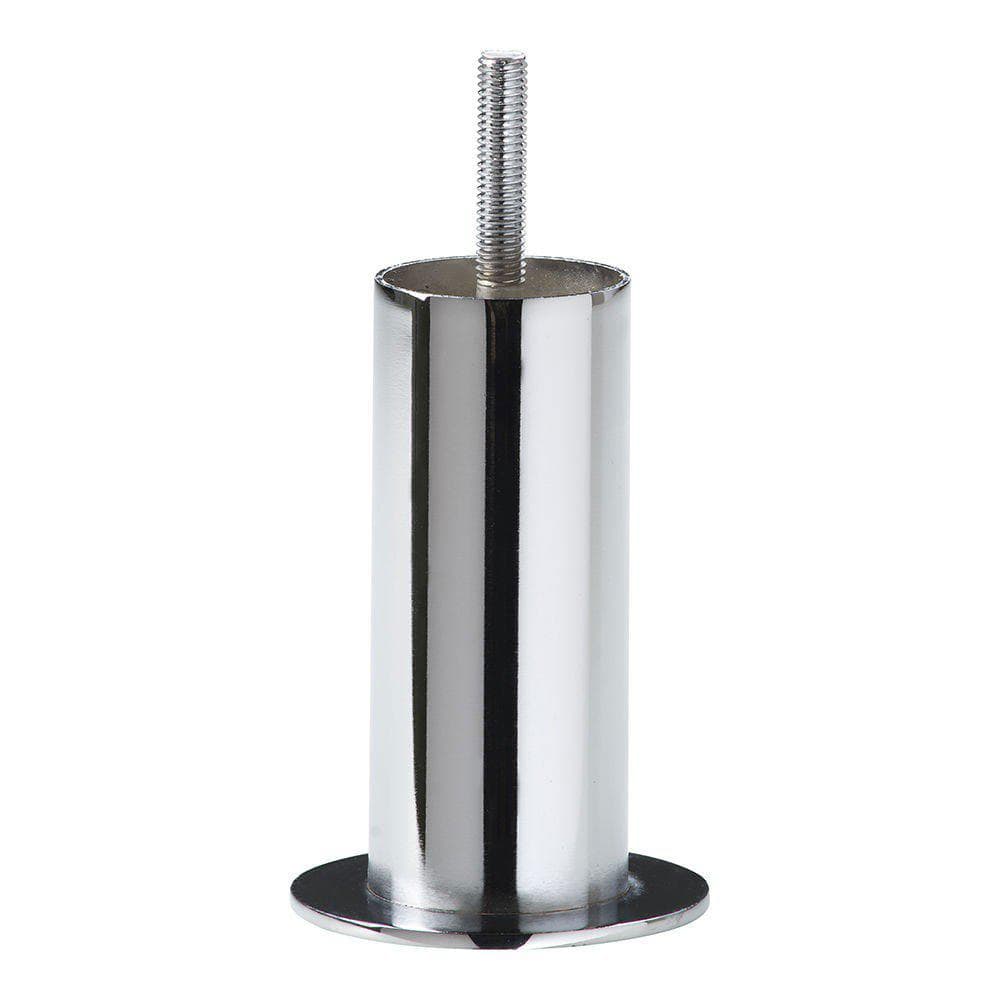 Stalen meubelpoot chroom rond ø 4 cm en hoogte 10 cm (M8) Stalen meubelpoot chroom rond ø 4 cm en hoogte 10 cm (M8)