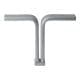 Massief stalen meubelpoot grijs design 18,5 bij 4 cm en hoogte 13 cm  (1 x 4 cm)