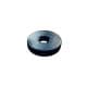 Steldop zwart rond Ø 3 cm en hoogte 0,5 cm  van kunststof (M10)  - 4 stuks