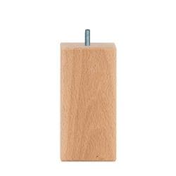 Vierkanten houten meubelpoot 12 cm (M8)