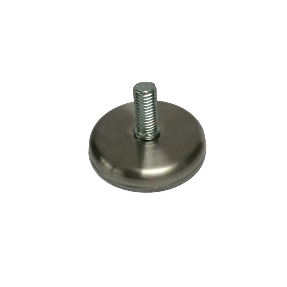 RVS stelvoet rond diameter 5,5 cm (M10)