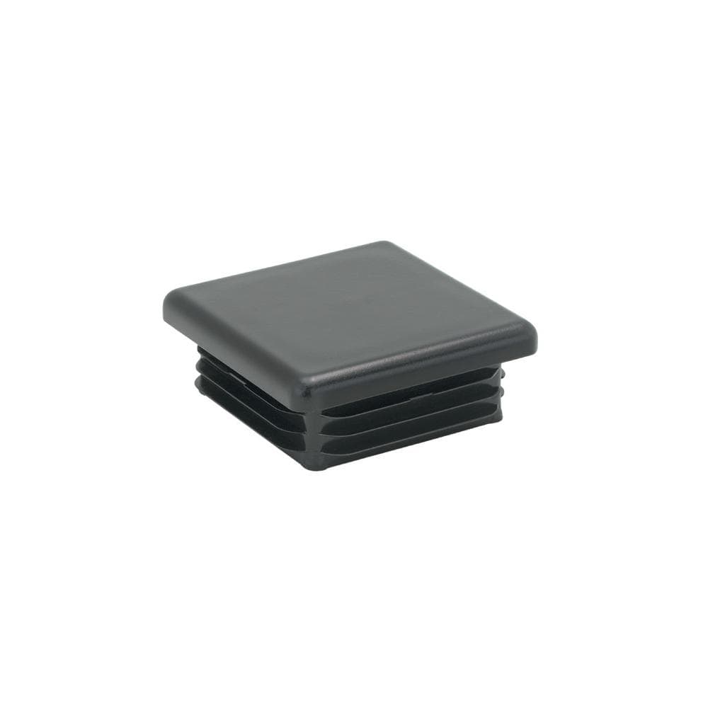 Inslagdop/meubeldop zwart vierkant 3 bij 3 cm en hoogte 0,4 cm van kunststof - 8 stuks Inslagdop/meubeldop zwart vierkant 3 bij 3 cm en hoogte 0,4 cm van kunststof - 8 stuks