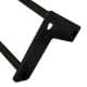 Stalen hairpin zwart hairpin ø 1,6 cm en hoogte 71 cm