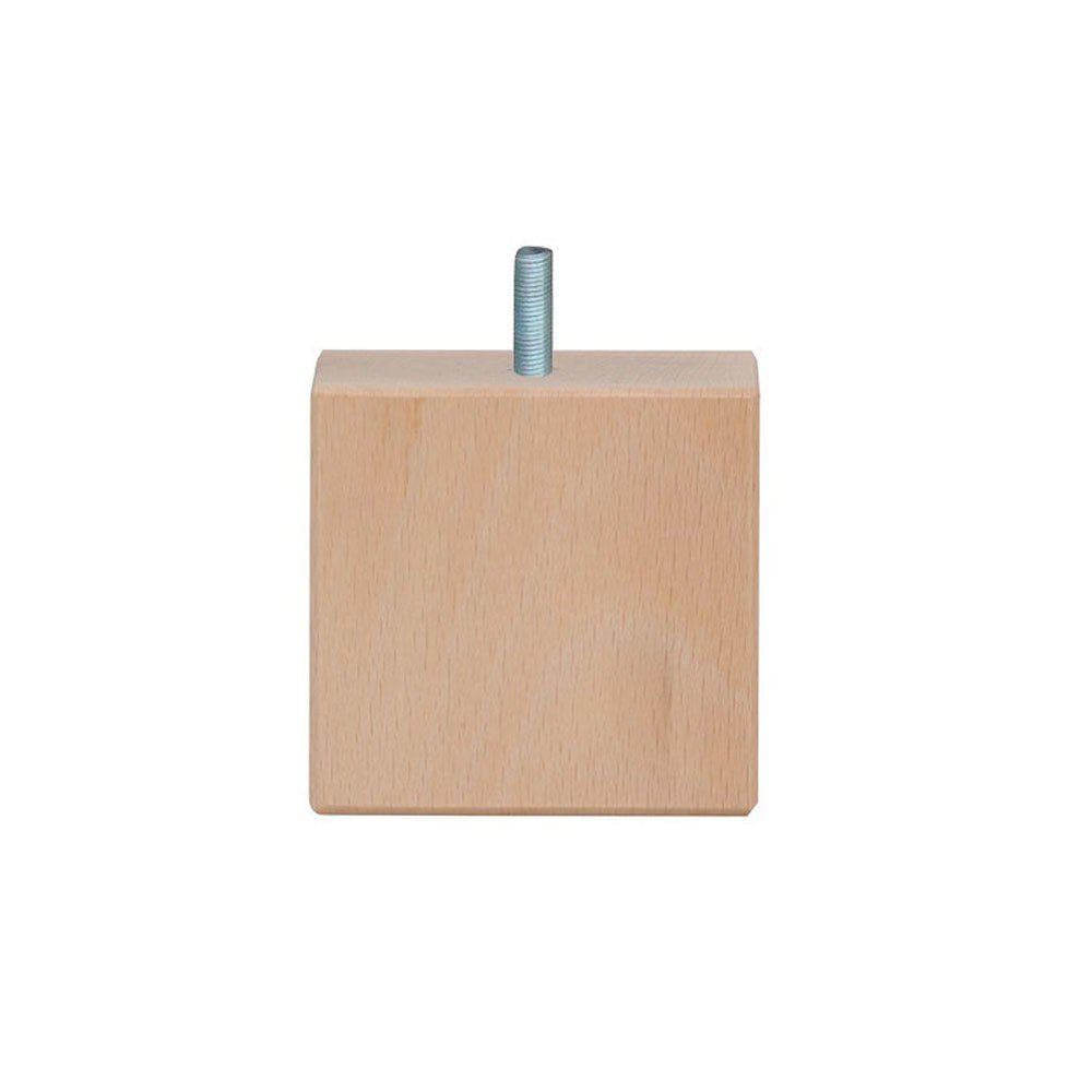 Houten meubelpoot 10 cm (M8)