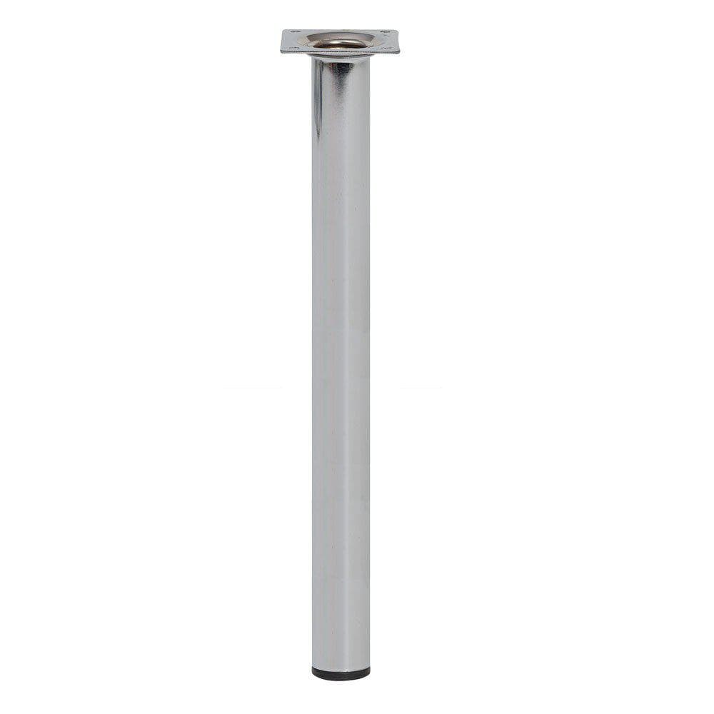 Stalen meubelpoot chroom rond ø 3 cm en hoogte 50 cm Stalen meubelpoot chroom rond ø 3 cm en hoogte 50 cm