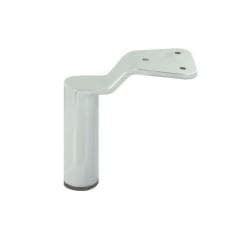 Stalen meubelpoot chroom rond ø 3,8 cm en hoogte 14 cm 