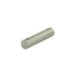 Stalen meubelpoot rvs look rond 13 bij 3,2 cm en hoogte 3,2 cm 