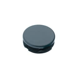 Inslagdop/meubeldop zwart rond Ø 3,8 cm en hoogte 0,4 cm  van kunststof