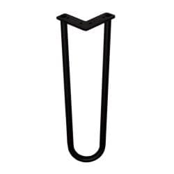 Zwarte hairpin tafelpoot 35 cm