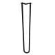 Stalen hairpin zwart hairpin ø 1,6 cm en hoogte 85 cm