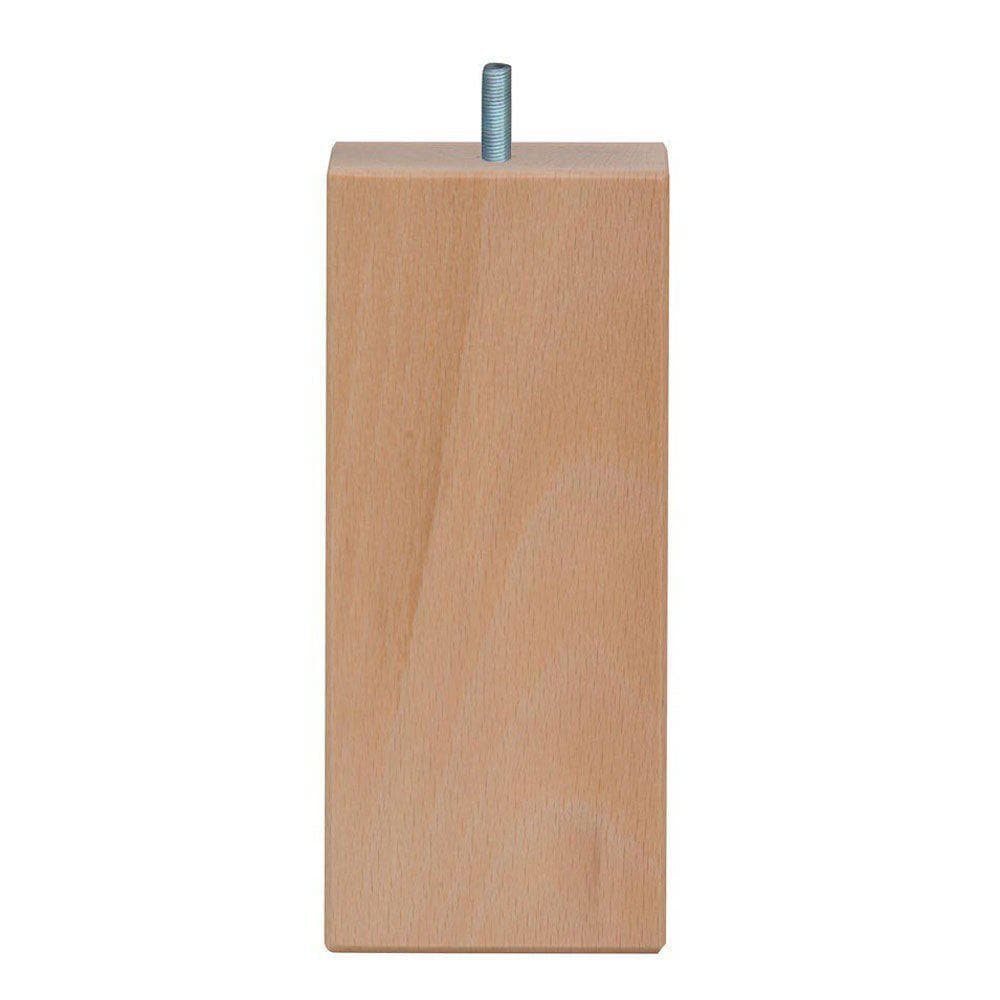 Image of Houten vierkanten meubelpoot 18 cm (M10)