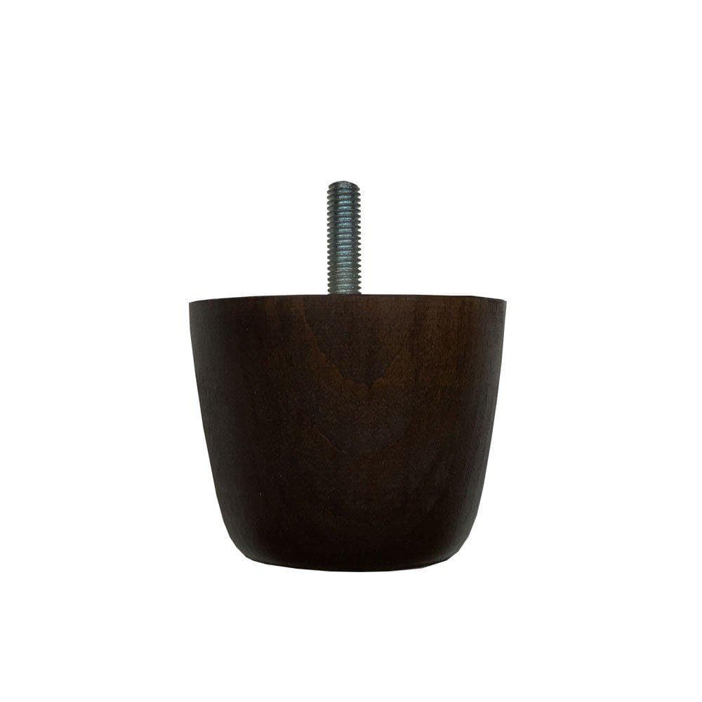 Image of Ronde donkerbruine houten meubelpoot 5,5 cm (M8)