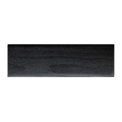 Meubelpoot zwart rechthoek 15 bij 5 cm en hoogte 4,5 cm  van massief hout