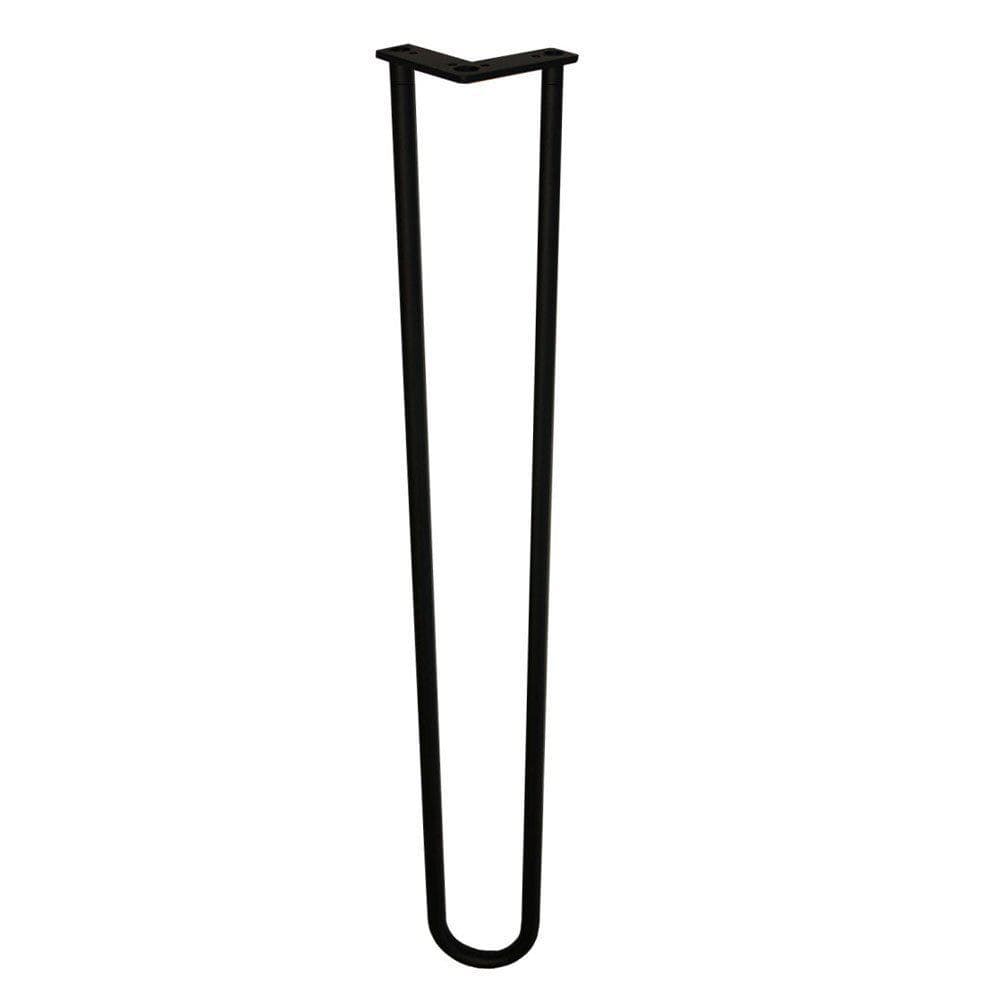 Zwarte hairpin tafelpoot 95 cm