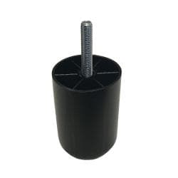 Plastic ronde meubelpoot 6 cm (M8)