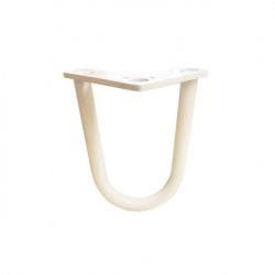 Witte hairpin tafelpoot 15 cm