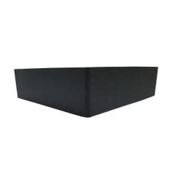 Meubelpoot zwart hoek 20 bij 20 cm en hoogte 6 cm  van kunststof