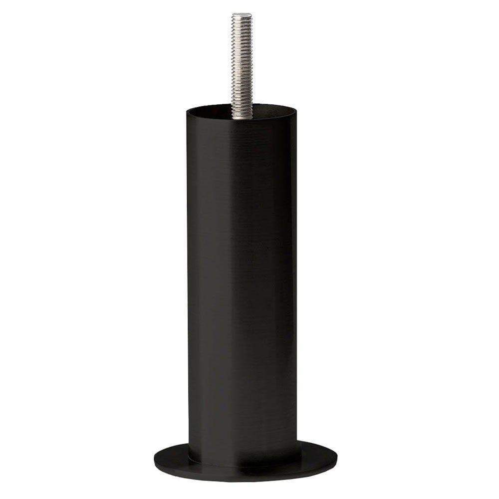Stalen meubelpoot zwart rond ø 4 cm en hoogte 17 cm (M8) Stalen meubelpoot zwart rond ø 4 cm en hoogte 17 cm (M8)