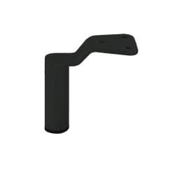 Stalen meubelpoot zwart rond ø 3,8 cm en hoogte 14 cm 