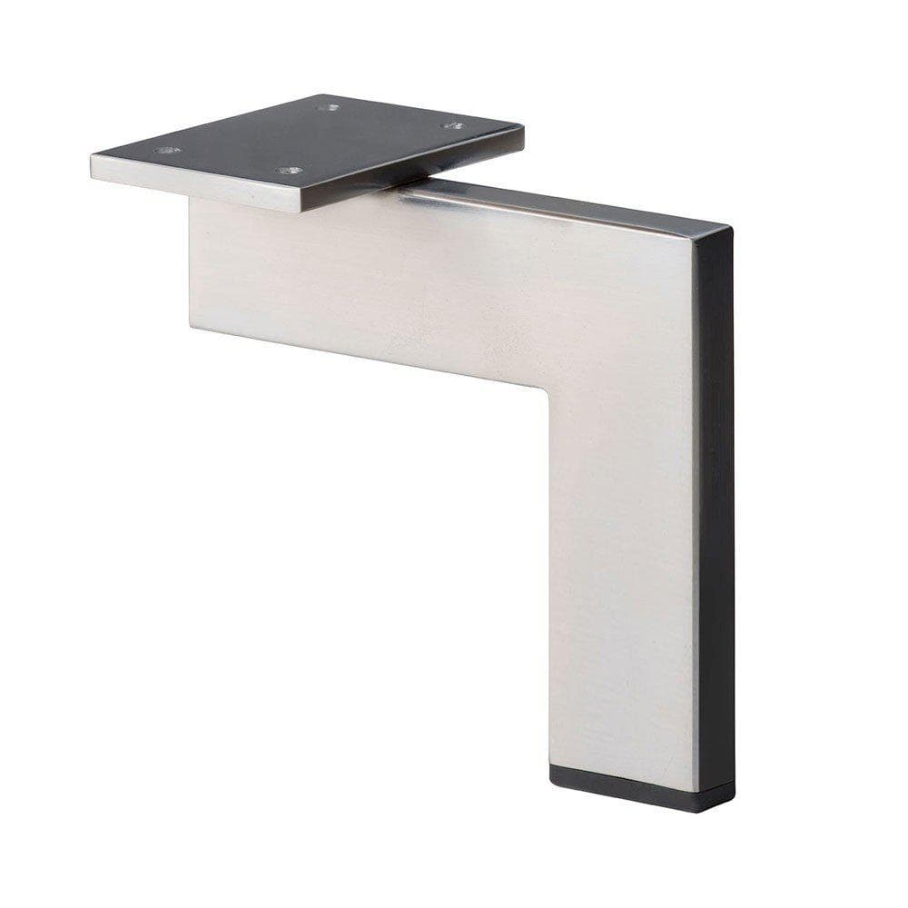 Stalen meubelpoot rvs look design 14 bij 1,5 cm en hoogte 16 cm Stalen meubelpoot rvs look design 14 bij 1,5 cm en hoogte 16 cm