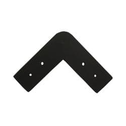 Stalen meubelpoot zwart rond ø 13 cm en hoogte 15 cm 