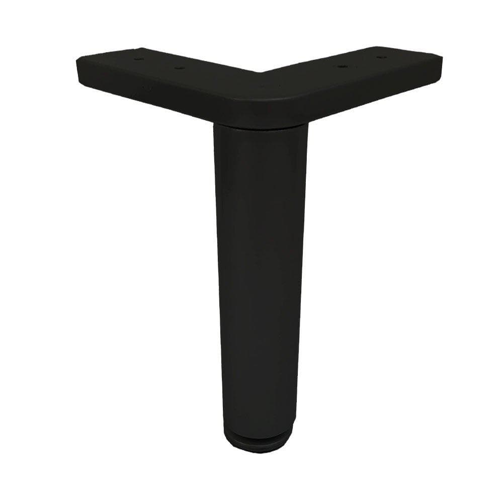 Stalen meubelpoot zwart rond ø 13 cm en hoogte 17 cm Stalen meubelpoot zwart rond ø 13 cm en hoogte 17 cm