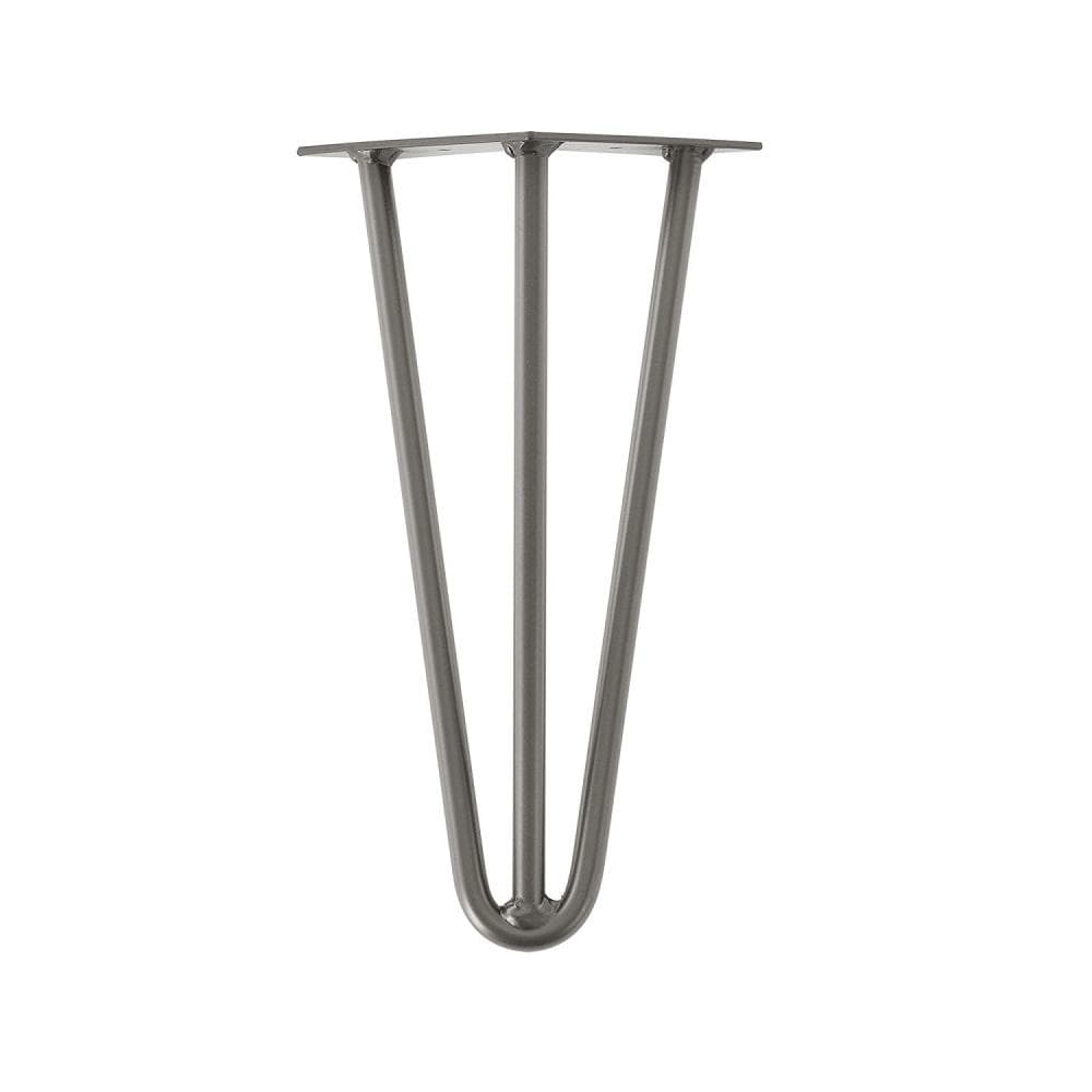 Raw steel massieve 3-punt hairpin tafelpoot 30 cm