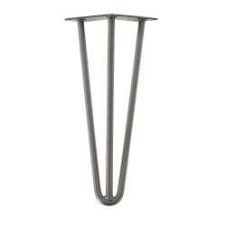 Raw steel massieve 3-punt hairpin tafelpoot 35 cm