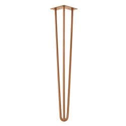 Stalen hairpin koper hairpin ø 1,6 cm en hoogte 72 cm