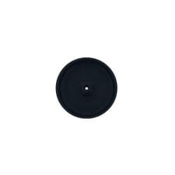 Meubelpoot zwart rond Ø 5 cm en hoogte 1,5 cm  van kunststof - 4 stuks