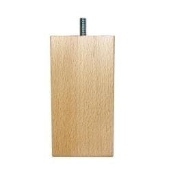 Houten schuine meubelpoot 15 cm (M10)