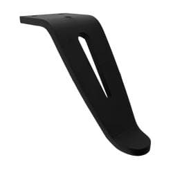 Stalen meubelpoot zwart design 7 bij 16 cm en hoogte 12 cm 