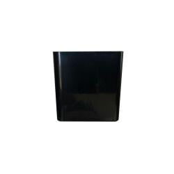 Rechthoekige zwarte kunststof meubelpoot 4,5 cm