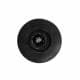 Meubelpoot zwart rond Ø 5 cm en hoogte 15 cm  van kunststof (M8)