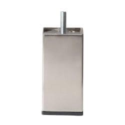 Stalen meubelpoot rvs look vierkant 5 bij 5 cm en hoogte 10 cm  (M8)  (5 x 5 cm)