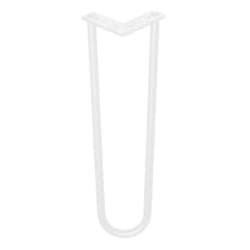Stalen hairpin wit hairpin ø 1,6 cm en hoogte 40 cm 