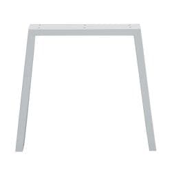 Witte trapezium tafelpoot 72 cm (koker 10 x 4)