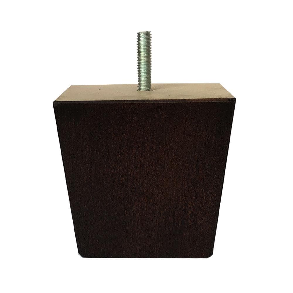 Image of Bruine Houten trapezium meubelpoot 8 cm (M8)