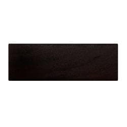 Meubelpoot zwart rechthoek 15 bij 5 cm en hoogte 6 cm  van massief hout
