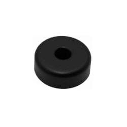Meubelpoot zwart rond Ø 5 cm en hoogte 1,5 cm  van kunststof