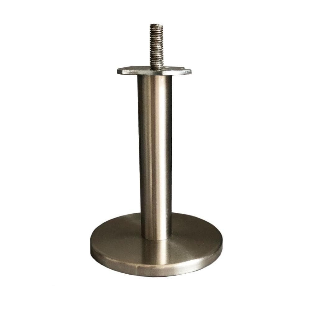 Image of RVS / INOX ronde meubelpoot 14 cm (M10)