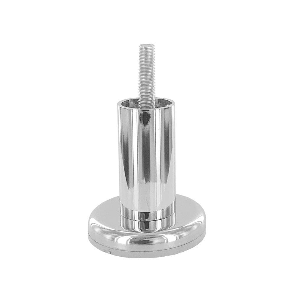 Stalen meubelpoot chroom rond ø 2,5 cm en hoogte 6 cm (M8) Stalen meubelpoot chroom rond ø 2,5 cm en hoogte 6 cm (M8)