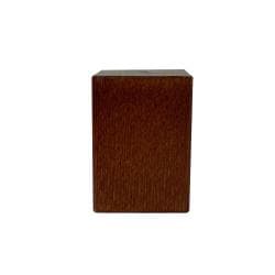 Meubelpoot kersen vierkant 5 bij 5 cm en hoogte 7 cm  van massief hout