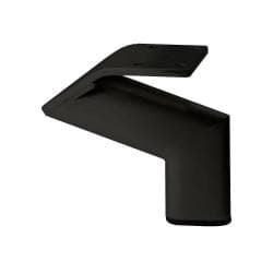 Stalen meubelpoot zwart design 11,5 bij 2 cm en hoogte 10 cm 