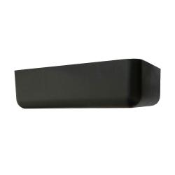 Zwarte plastic rechthoekige poot 4,5 cm