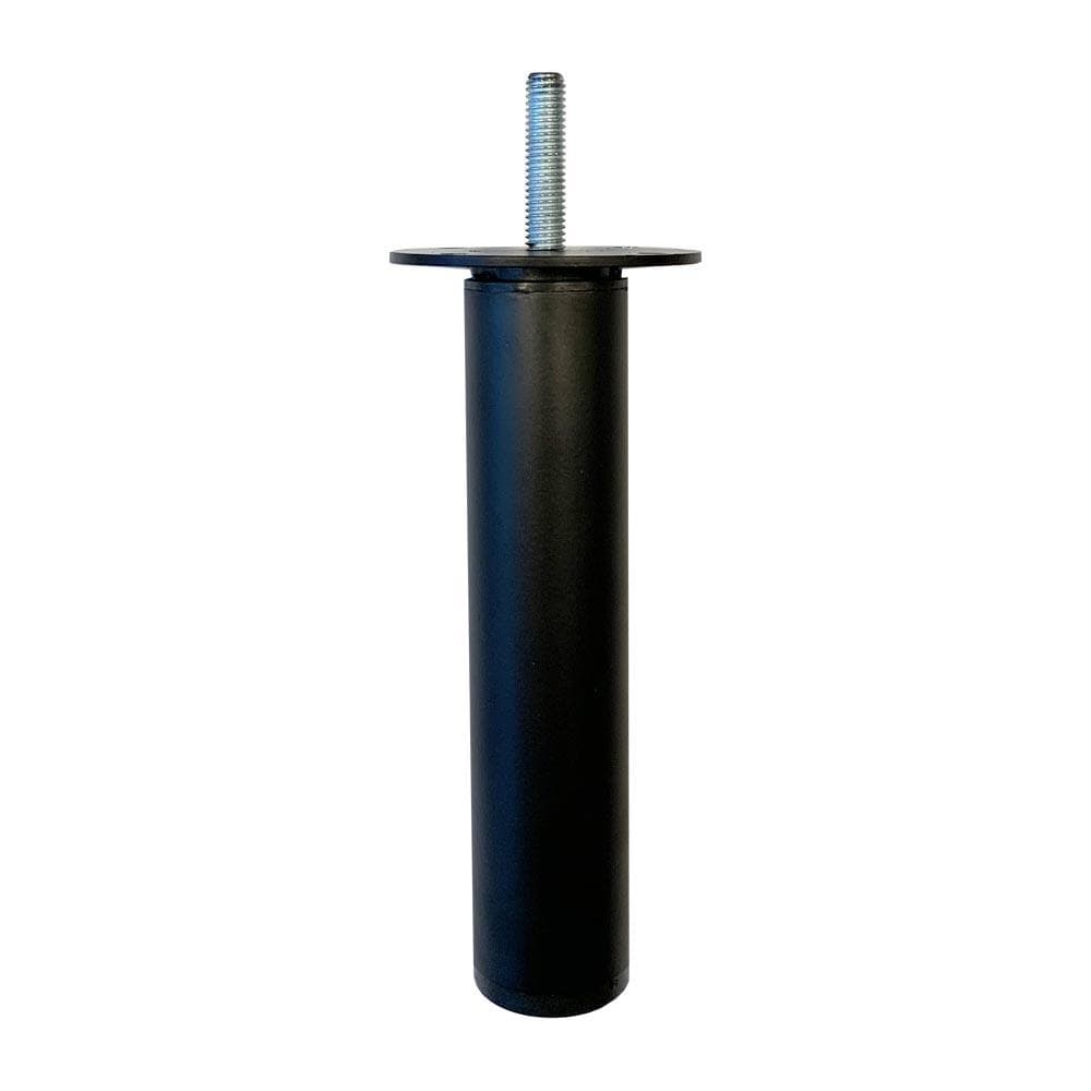 Stalen verstelbare meubelpoot zwart rond ø 3 cm en hoogte 14,5 cm (M8) Stalen verstelbare meubelpoot zwart rond ø 3 cm en hoogte 14,5 cm (M8)