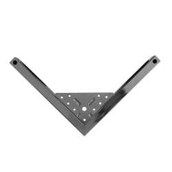 Stalen meubelpoot rvs look hoek 2 bij 2 cm en hoogte 14 cm 