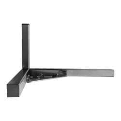 Stalen meubelpoot rvs look hoek 2 bij 2 cm en hoogte 14 cm 