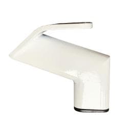 Stalen meubelpoot wit design 11,5 bij 2 cm en hoogte 10 cm 