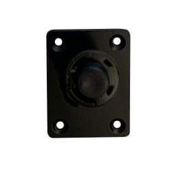Stalen meubelpoot zwart conisch ø 3,5 cm / 2,5 cm en hoogte 16 cm 